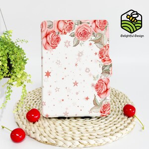 Rose story | Custom Kindle Case – Optional Hand Strap, Fits Paperwhite 1/2/4, Kindle 2022, 10th & 11th Gen, Colorsoft Cover and More