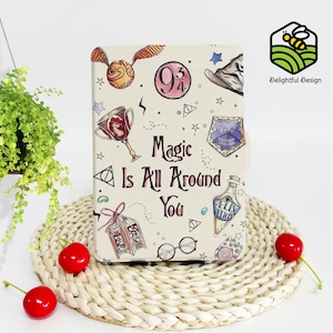 Magic surrounds | Custom Kindle Case – Optional Hand Strap, Fits Paperwhite 1/2/4, Kindle 2022, 10th & 11th Gen, Colorsoft Cover and More