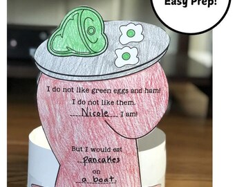 Dr. Seuss Green Eggs and Ham Hat Craft (Printable)