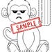 Grumpy Monkey Puppet Craft: Kids Printable (PDF) - Etsy