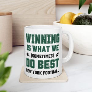 New York Jets Becher NFL Geschenk Sport New York Jets Merch Glücksbecher NFL New York Jets Sport Dekor Geschenk Glück Fußball Geschenk für ihn Fan
