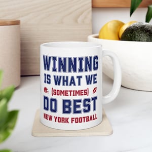 New York Giants Mug NFL Gift Sports New York Giants Merch Lucky Mug NFL New York Giants sports decor gift Lucky Football Gift for him fan