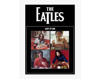 1970 年ビートルズ カルト映画ポスター復刻版「レット・イット・ビー
