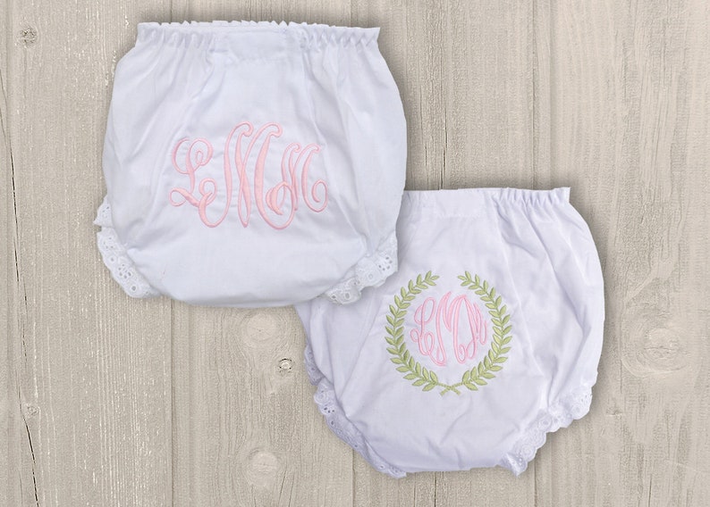 CUSTOM Personalized Valentines Hearts Monogram Baby Bloomers Diaper Cover