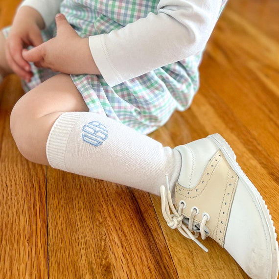 Baby boy white knee socks deals