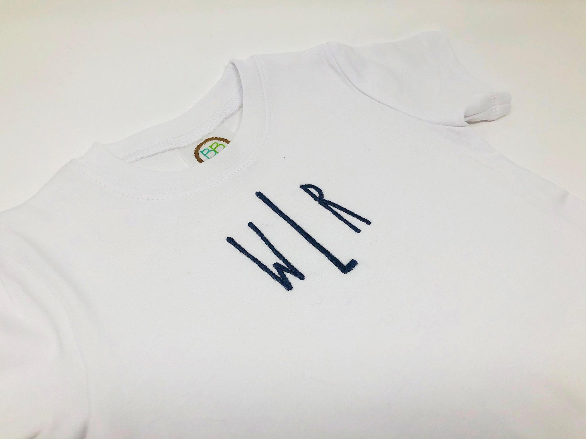 Boys Monogram Shirt Personalized Tee for Toddler Boy Etsy