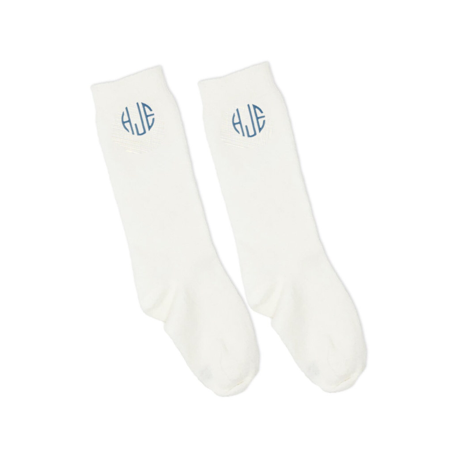 Personalized Embroidered Knee Socks for Boys. White Etsy