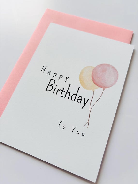 Birthday card "Happy Birthday To You" | Greeting card | A6 card matte | Birthday wishes
