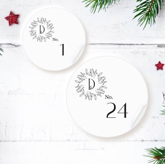 New Look Advent Calendar | 24 Round Stickers | Christmas | You've got the drip!