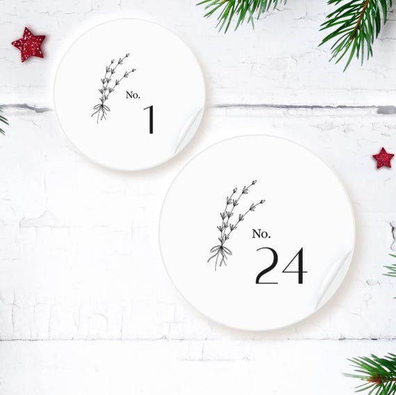 New Look Advent Calendar | 24 Round Stickers | Christmas | You've got the drip!