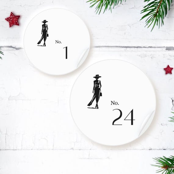 New Look Advent Calendar | 24 Round Stickers | Christmas | You've got the drip!