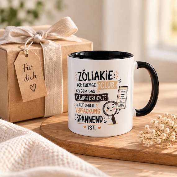 Funny Celiac Mug | Gluten-Free with Humor | Celiac Club Mug | Gluten-Free Gift
