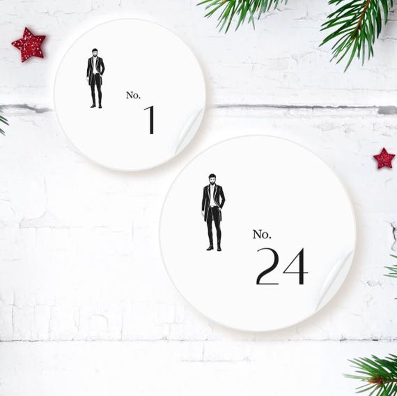 New Look Advent Calendar | 24 Round Stickers | Christmas | You've got the drip!