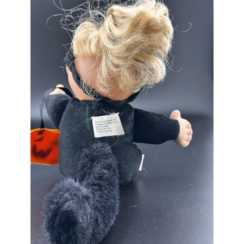 2000 Cabbage Patch Kids Black Cat Plush Doll 10" Halloween Vtg HTF Rare image 11