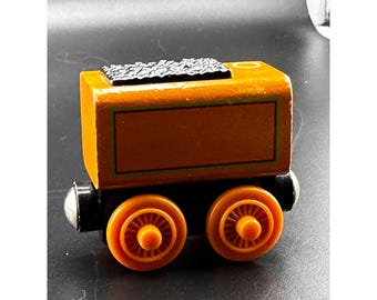 Thomas Wooden Railway Murdoch Tender 2003 Gullane Train Car Orange