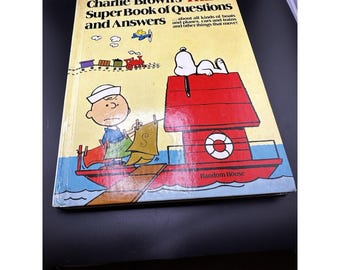 Charlie Brown's Third Super Book of Questions and Answers Vtg Hardcover 1978
