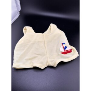 Cabbage Patch Kinder Frühchen Gelb Segelboot Overall Pullover Vtg 1984 Glatt