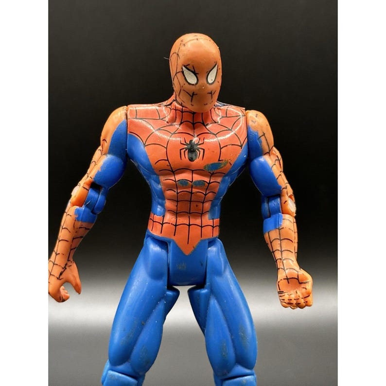 Marvel Spider-man Action Figure Vtg 1996 Toy Biz 5.25" Spiderman *READ* image 2