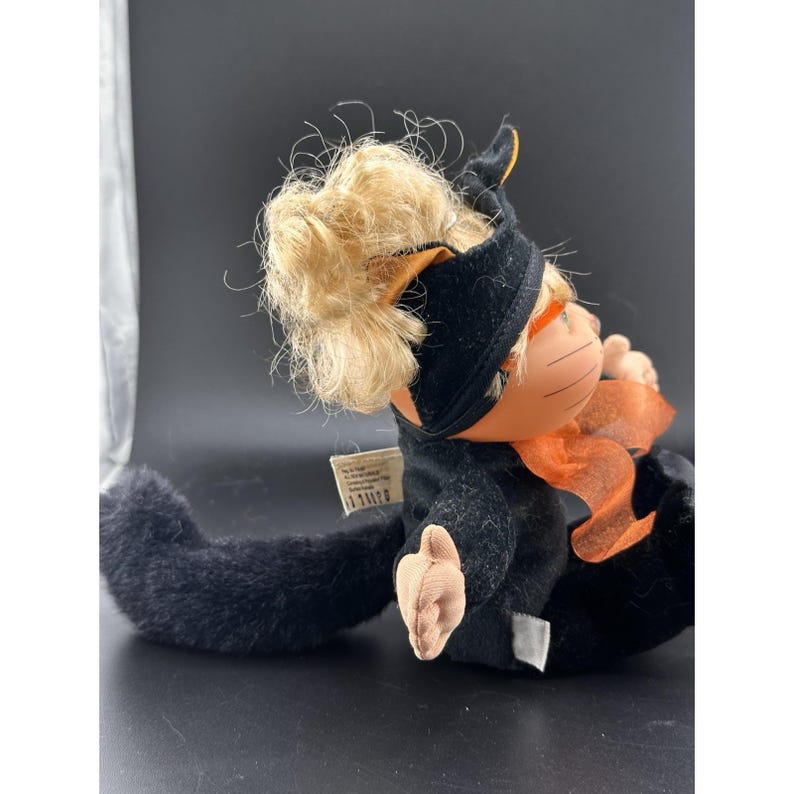 2000 Cabbage Patch Kids Black Cat Plush Doll 10" Halloween Vtg HTF Rare image 18