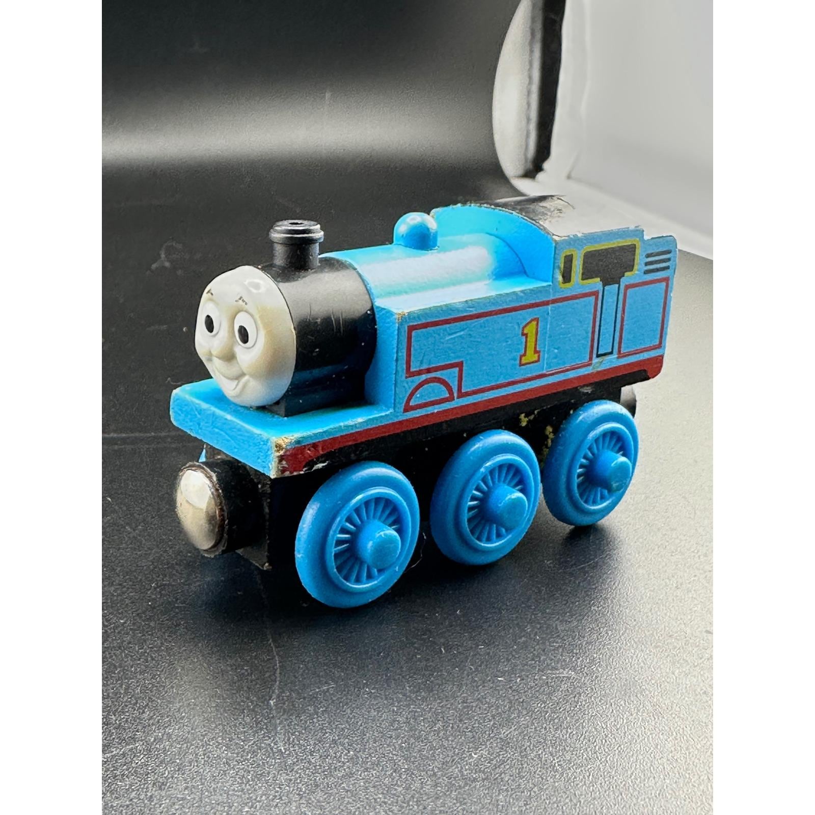 Thomas the Tank Engine Wooden Railway Train 2002 Gullane Blue No 1