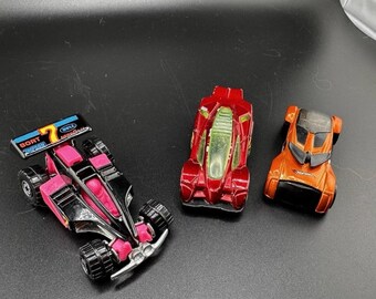 Hot Wheels VTG-voertuigen Lot 3 Shock Buster Dune Buggy Phantom Racer Side Draft
