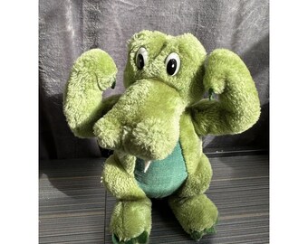 Dakin Muscles Aligator Krokodyl Pluszowy 10” Vintage Pluszowy Pluszak PRZECZYTAJ