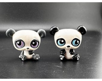 Lot Littlest Pet Shop – Figurines Rares Europe : Panda, Ours, Furet, Insectes