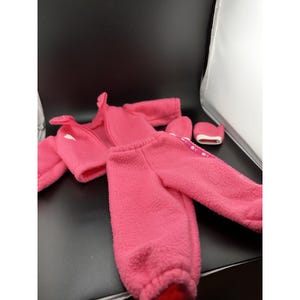 Unbranded Vtg 1980s Doll Fleece Pink Outfit Mittens Jacket 14”-16” Dolls CPK
