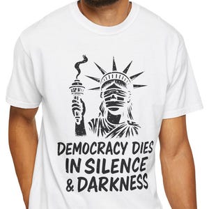 Protest Shirt Extinguished Liberty Tee Social Justice T-Shirt Anti-Trump Merch Comfort Colors Anti-Fascism Resistance Gear Protest Apparel