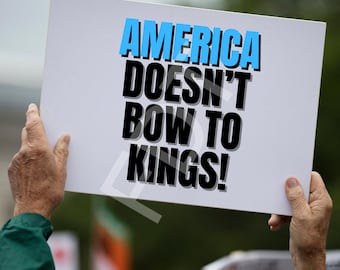 Protest Sign Printable 4 Signs No Kings FDT Anti Trump Resistance Digital Art Print Download Political Signage Placard Social Justice