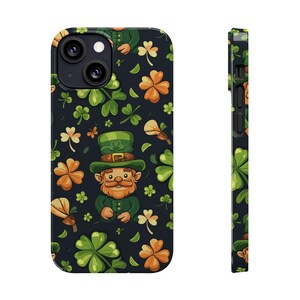 Slim Case St. Patty's Day-telefoonhoesje Leprechaun-telefoonhoes beschermhoes Saint Patricks Day-cadeau Shamrock iPhone-hoesje groen mobiele skin