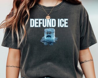 Defund ICE Tee Protest Shirt Foxtrot Delta Tango F*ck Donald Trump Anti-Fascism Abolish Icestapo Comfort Colors Ring-Spun Cotton Tshirt