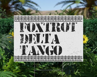 FDT Political Yard Sign Anti Trump Protest Sign Resistance Fuck Donald Trump Political Yard Decor Resist Anti-Fascism Activism Gear