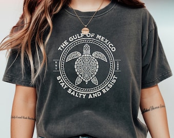 Gulf of Mexico Turtle Tee - Stay Salty Comfort Colors T-Shirt