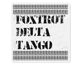 Imán político FDT Mensaje oculto Foxtrot Delta Tango Imán para auto de protesta contra Trump Calcomanía política Equipo de resistencia antifascista