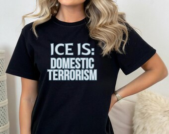 Abolish Ice-Is Tee Protest Shirt Foxtrot Delta Tango Fck Donald Trump Anti-Fascism F*ck ICEstapo Comfort Colors Cotton Tshirt