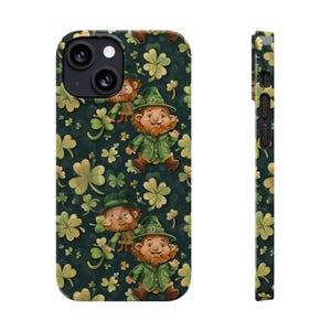 Slim Case St. Patty's Day-telefoonhoesje Leprechaun-telefoonhoes beschermhoes Saint Patricks Day-cadeau Shamrock iPhone-hoesje groen mobiele skin
