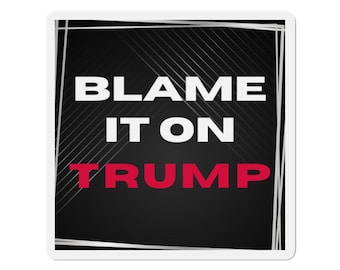 Imán político, mercancía anti-Trump, imán para coche con la culpa de Trump, calcomanía política, equipo de activismo, señal de resistencia antifascista, FDT