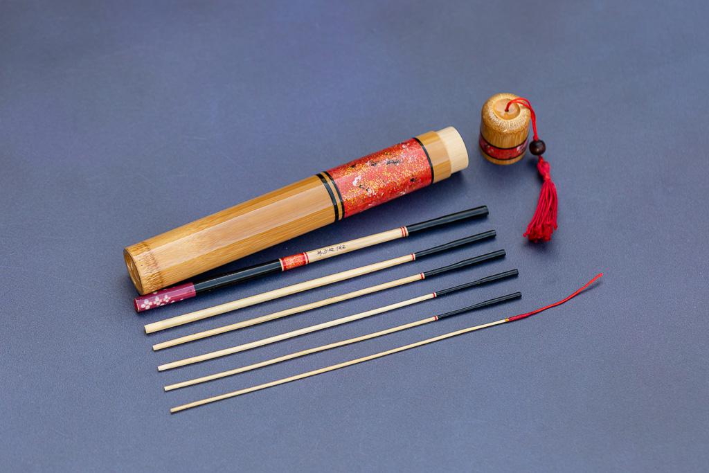 Canne à Pêche Micro Sakura Edogawa Tanago 60 - 62 Cm, 3 Sections, Pour Pêche Fine