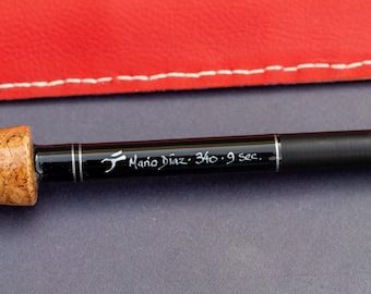 Tenkara Graphite 3,40 mts. handmade fly fishing rod, design by a professional fishermen and artisan. Fly Casting. Hand-Built