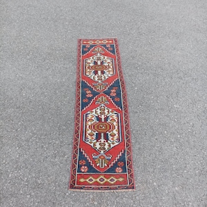 2x6 Vintage Turkish Oushak Runner Rug: Handmade Wool Entryway Rug
