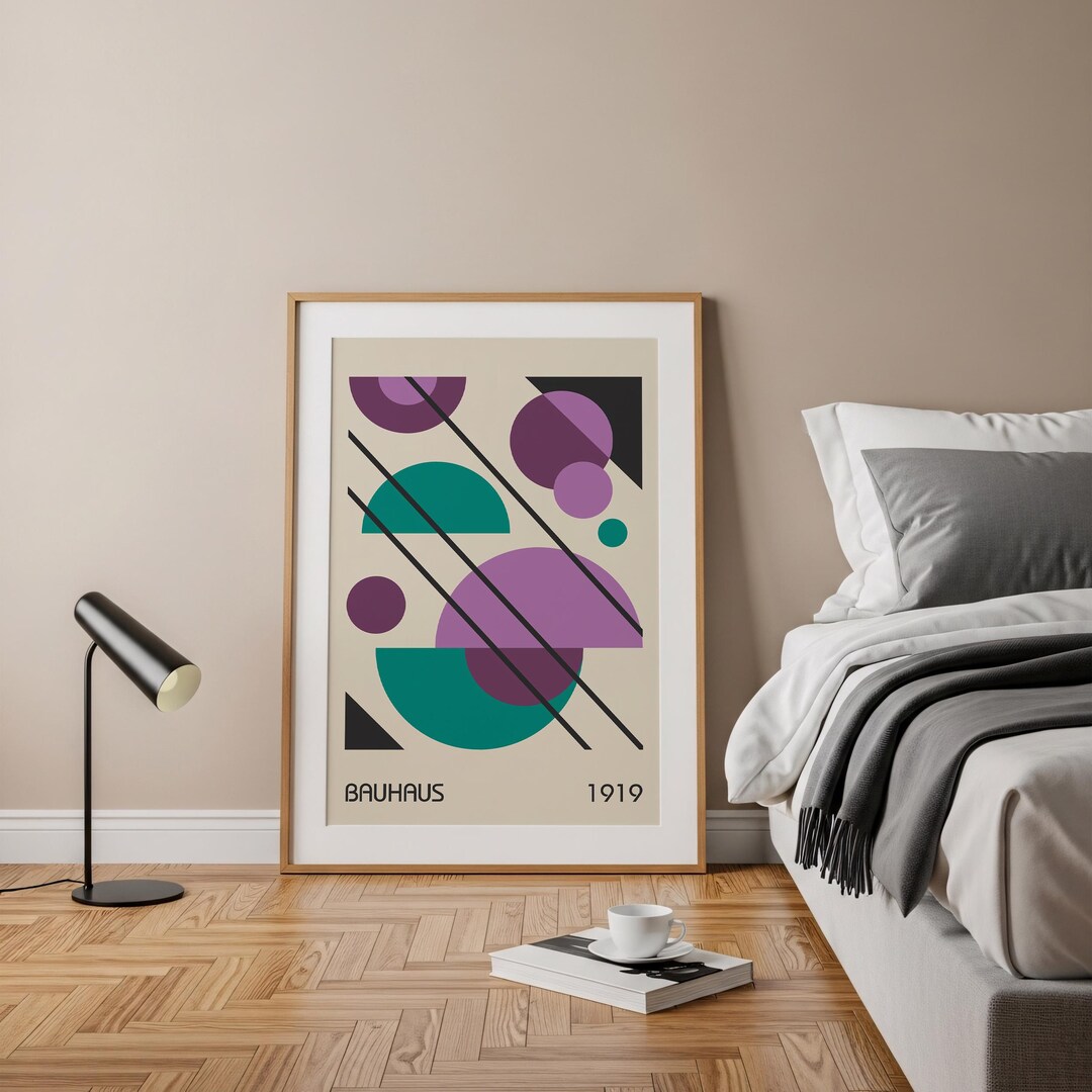 Bauhaus Wall Art, Modern Art Print, Minimalist Wall Art, Printable ...