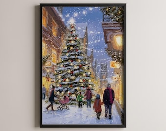 Christmas Wall Art, Holiday Art Print, Winter Decor, Festive Poster, Cozy Home Decor, Christmas Decor, Seasonal Wall Art, Gift Idea