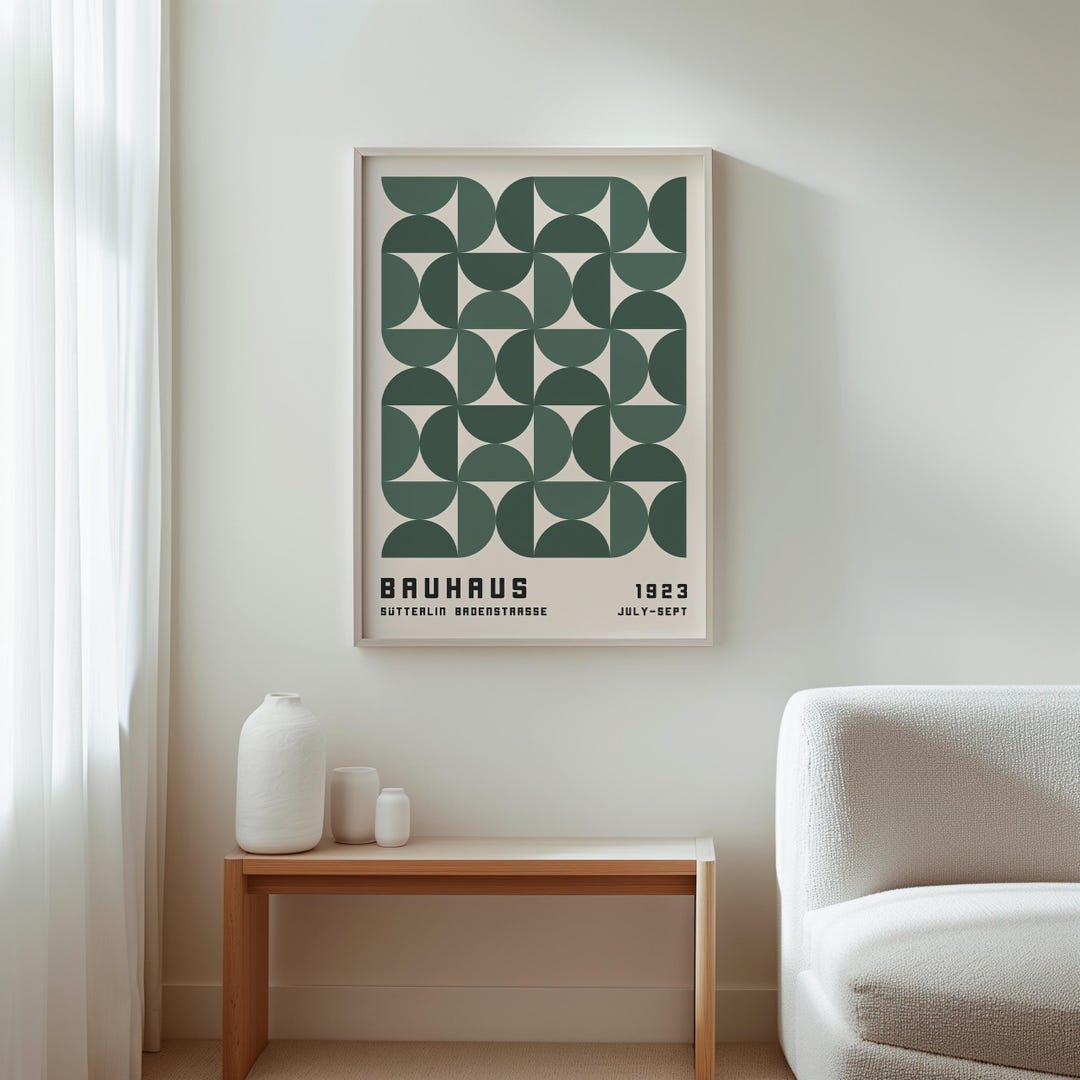 Bauhaus Wall Art, Printable Art, Modern Art Decor, Exhibition Poster ...