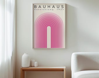 Bauhaus Wall Art, Modern Wall Decor, Printable Art, Exhibition Poster, Digital Download, Minimalist Design, Home Decor, Instant Art