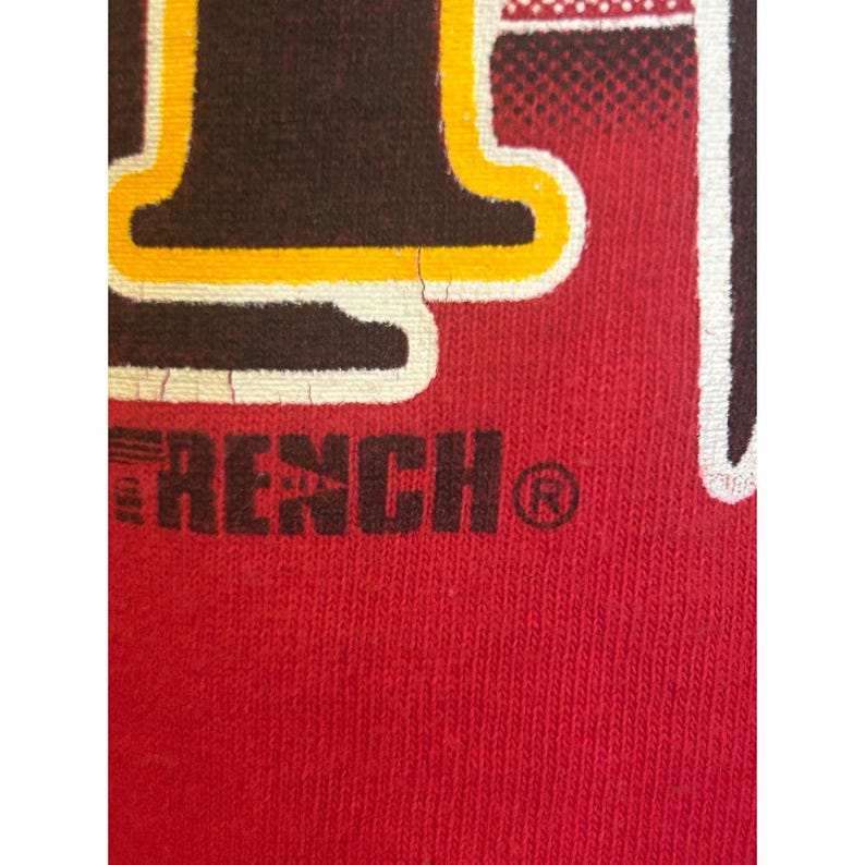 VTG 90s Kansas City Chiefs Red Short Sleeve T-shirt Size Large Single Stitch image 2