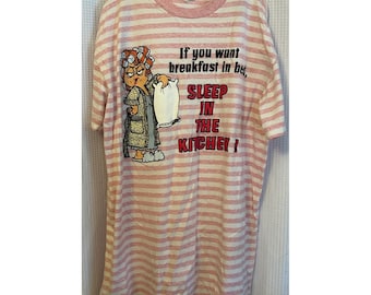 VTG 90s Oversized Funny Nightgown Grandmacore Kitsch OSFA