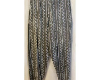 80s 90s VTG Gym Workout Parachute Baggy Pants Hammer Harem Tribal One Size