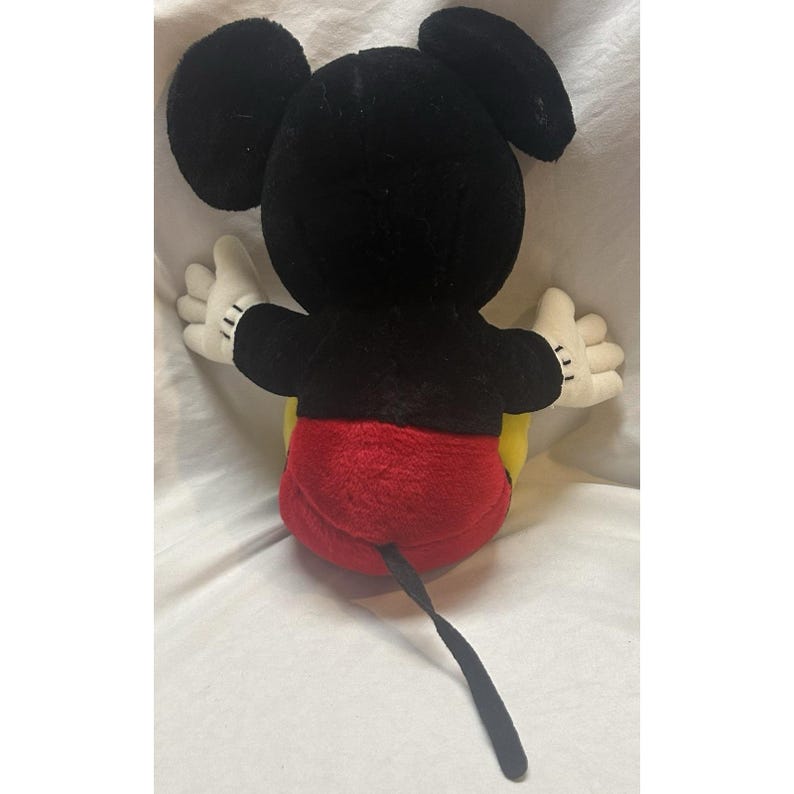 Vintage 1980s Disneyland Disney World Mickey Mouse 12" Plush Stuffed Animal Toy image 3