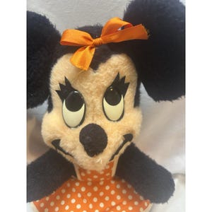 VTG Walt Disney Characters by California Stuffed Toys Minnie Mouse Plush 60s 70s image 2